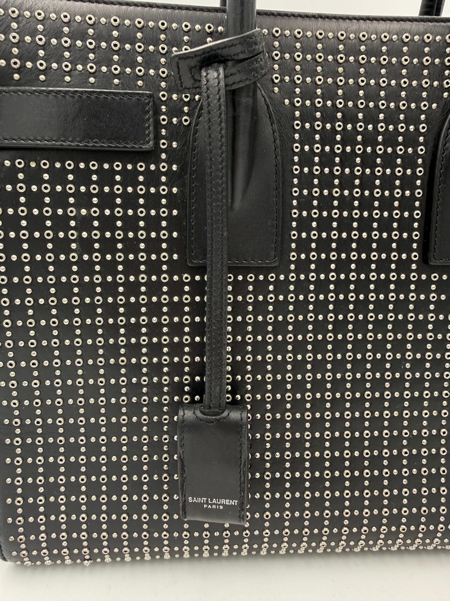 Saint Laurent SAINT LAURENT SAC DU JOUR Small Studded Black with Studs Handbag