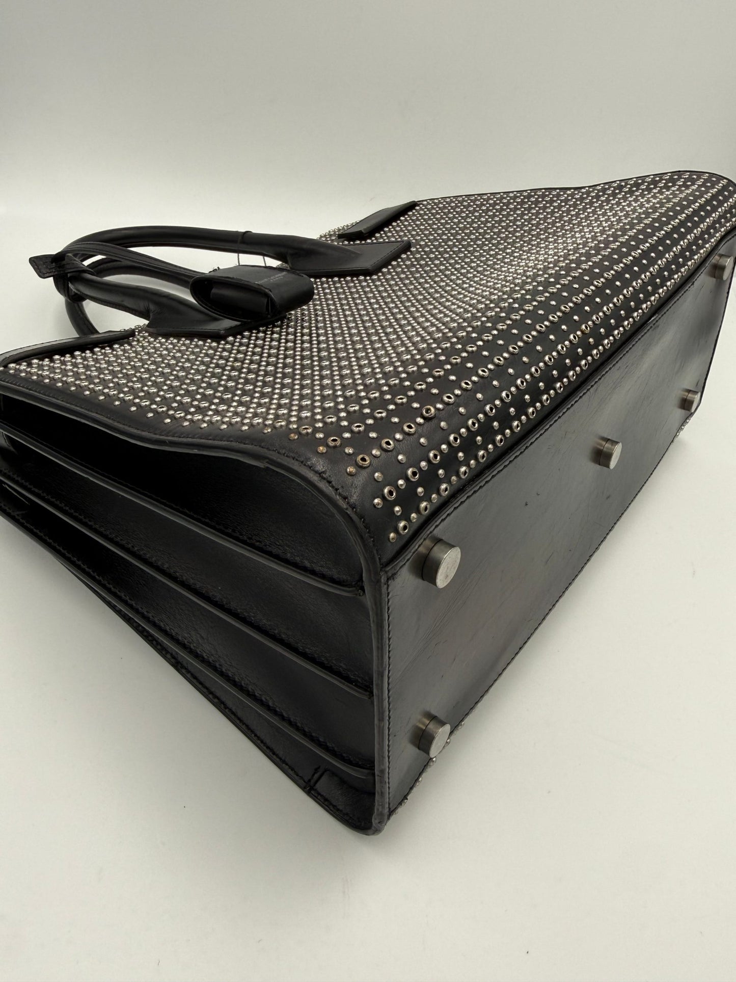 Saint Laurent SAINT LAURENT SAC DU JOUR Small Studded Black with Studs Handbag