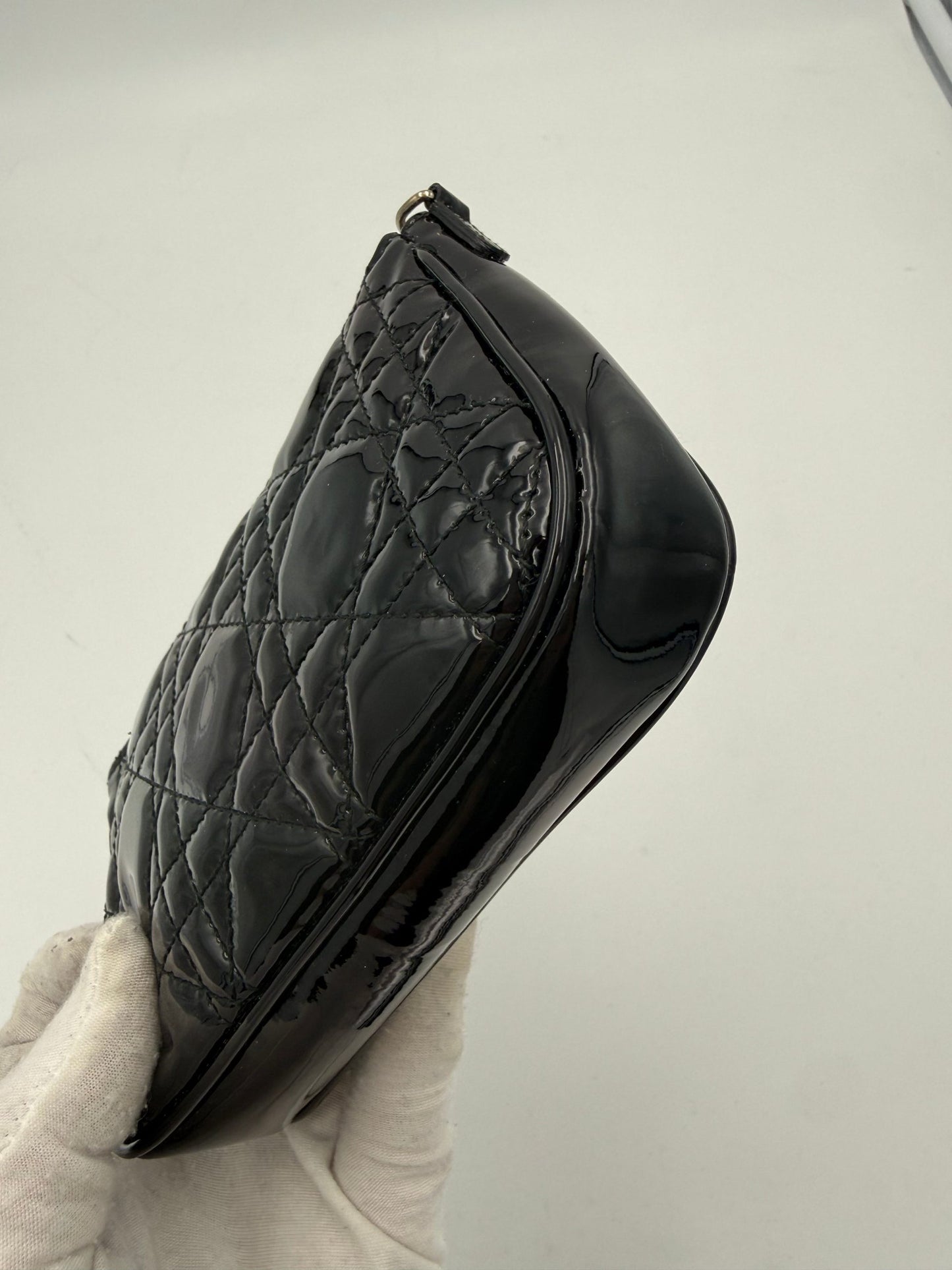 DIOR Lady Dior Cannage Patent Pouch