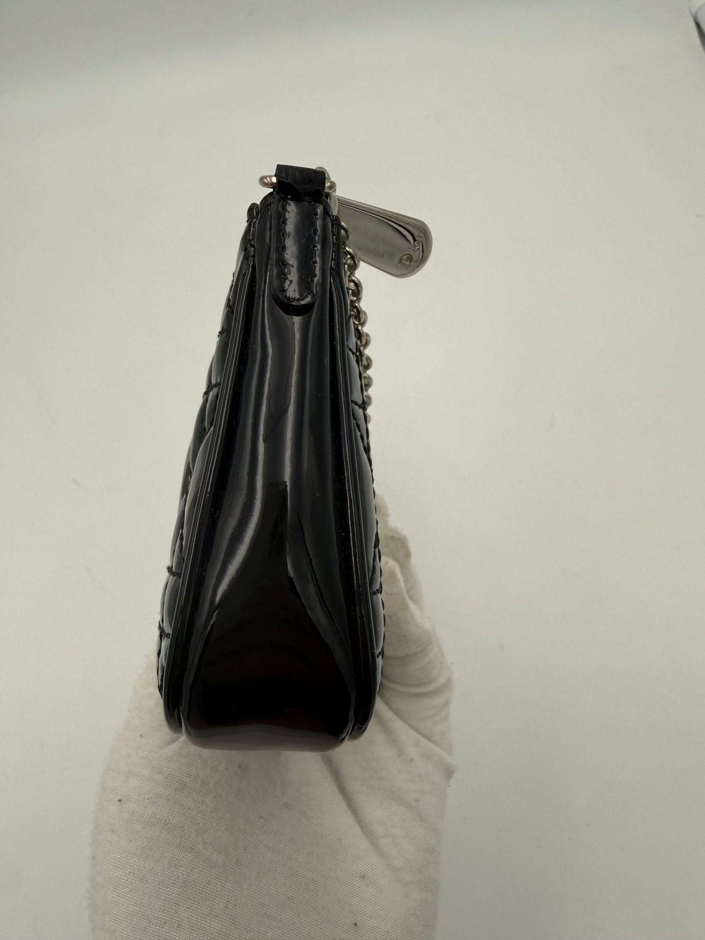 DIOR Lady Dior Cannage Patent Pouch