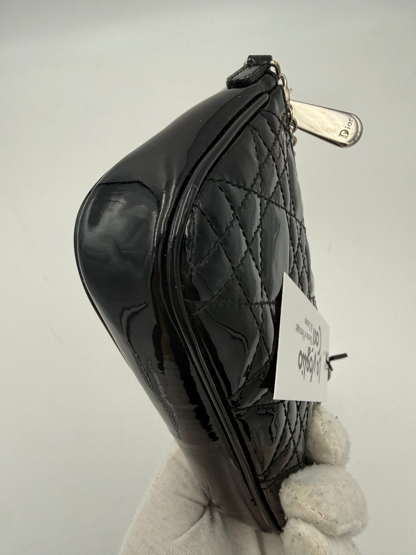 DIOR Lady Dior Cannage Patent Pouch