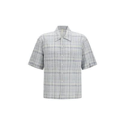 Sunflower Blue Cotton Pattern Shirt