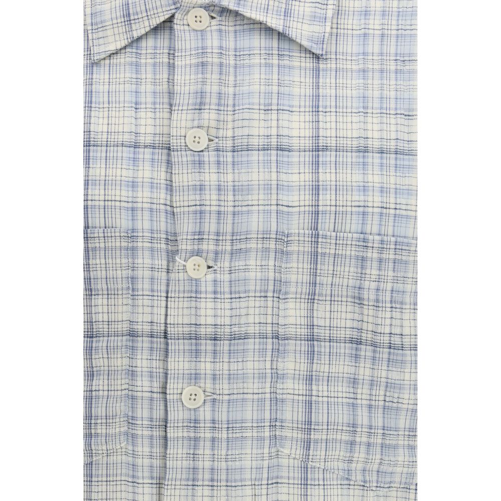 Sunflower Blue Cotton Pattern Shirt