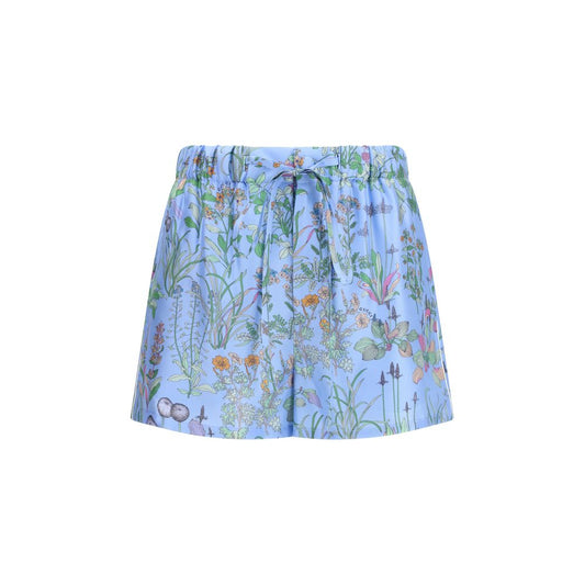 Gucci Blue Silk Shorts