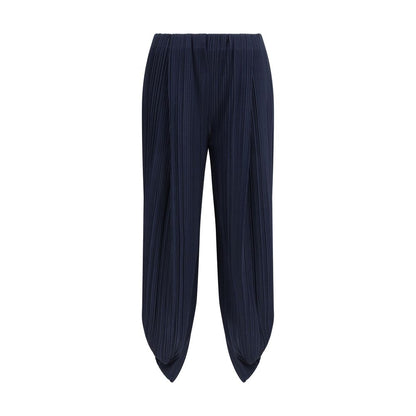 Giorgio Armani Blue Polyester Casual Pants