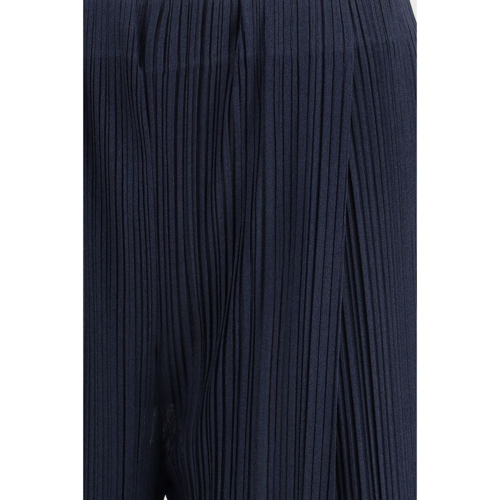 Giorgio Armani Blue Polyester Casual Pants