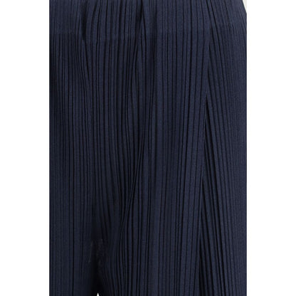 Giorgio Armani Blue Polyester Casual Pants
