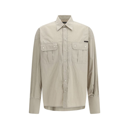 Dolce & Gabbana Beige Cotton Dress Shirt