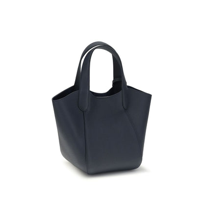 Giorgio Armani Blue Calf Leather Bos Taurus Handbag