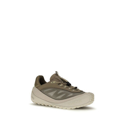 Moncler Gray Polyester Athletic Sneakers