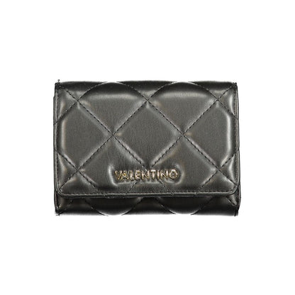 Mario Valentino Black Polyurethane Women's Wallet