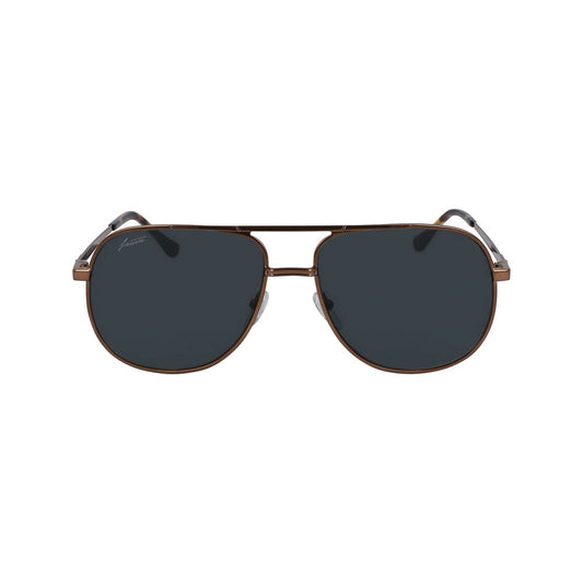Lacoste Brown Metal Sunglasses