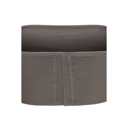Rick Owens Gray Viscose Sleeveles T-Shirt
