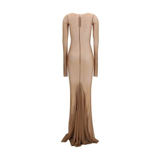 Rick Owens Brown Polyamide Casual Dress