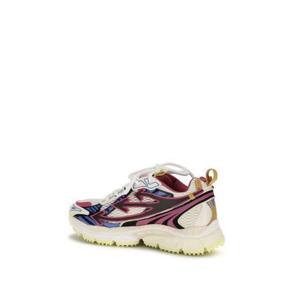 Off-White Multicolor Polyamide Athletic Sneakers