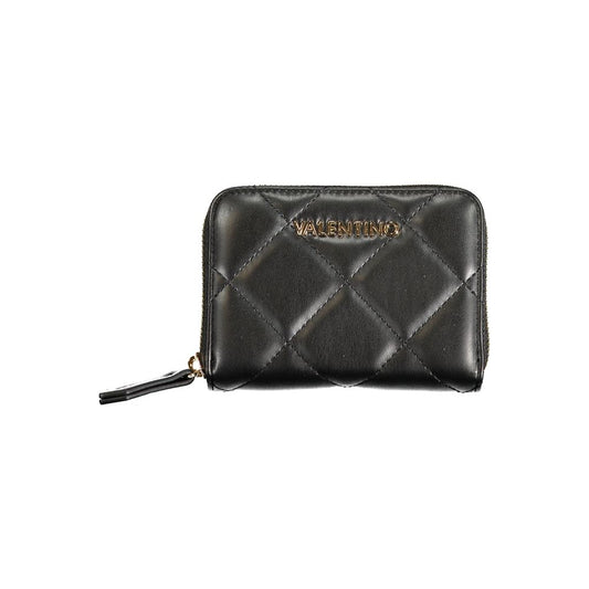 Mario Valentino Black Polyurethane Women's Wallet