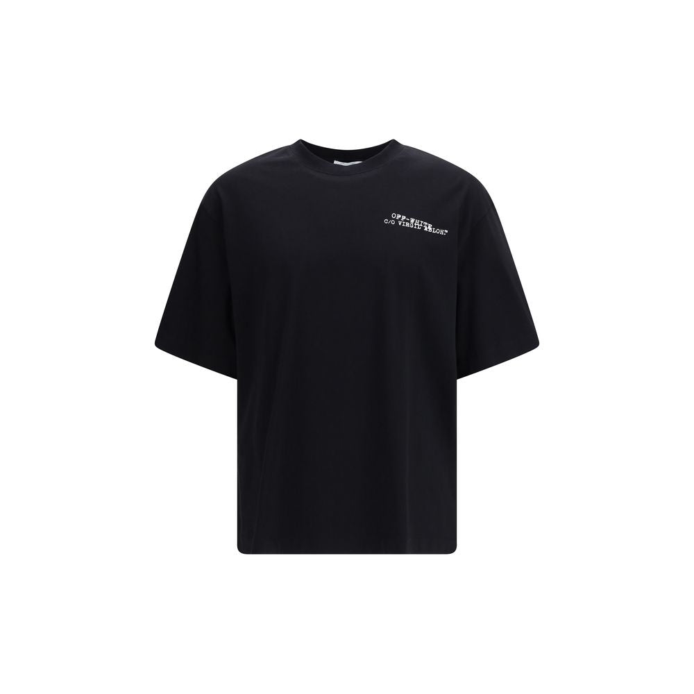 Off-White Black Cotton T-Shirt