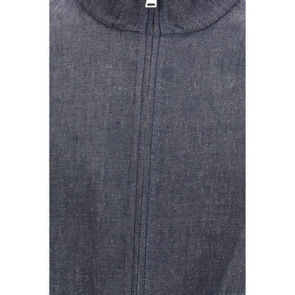 Fendi Blue Linen Denim Jacket