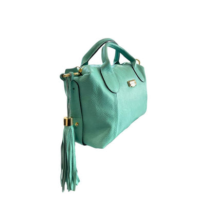 Baldinini Trend Green Leather Women's Handbag