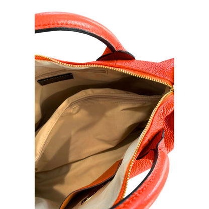 Baldinini Trend Orange Leather Women Handbag