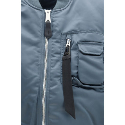 ALPHA INDUSTRIES Blue Nylon Sleeveless Jacket