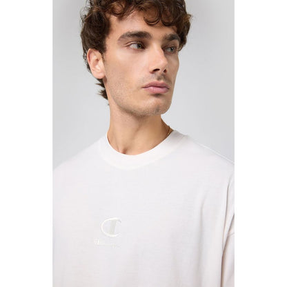 Champion White Cotton T-Shirt