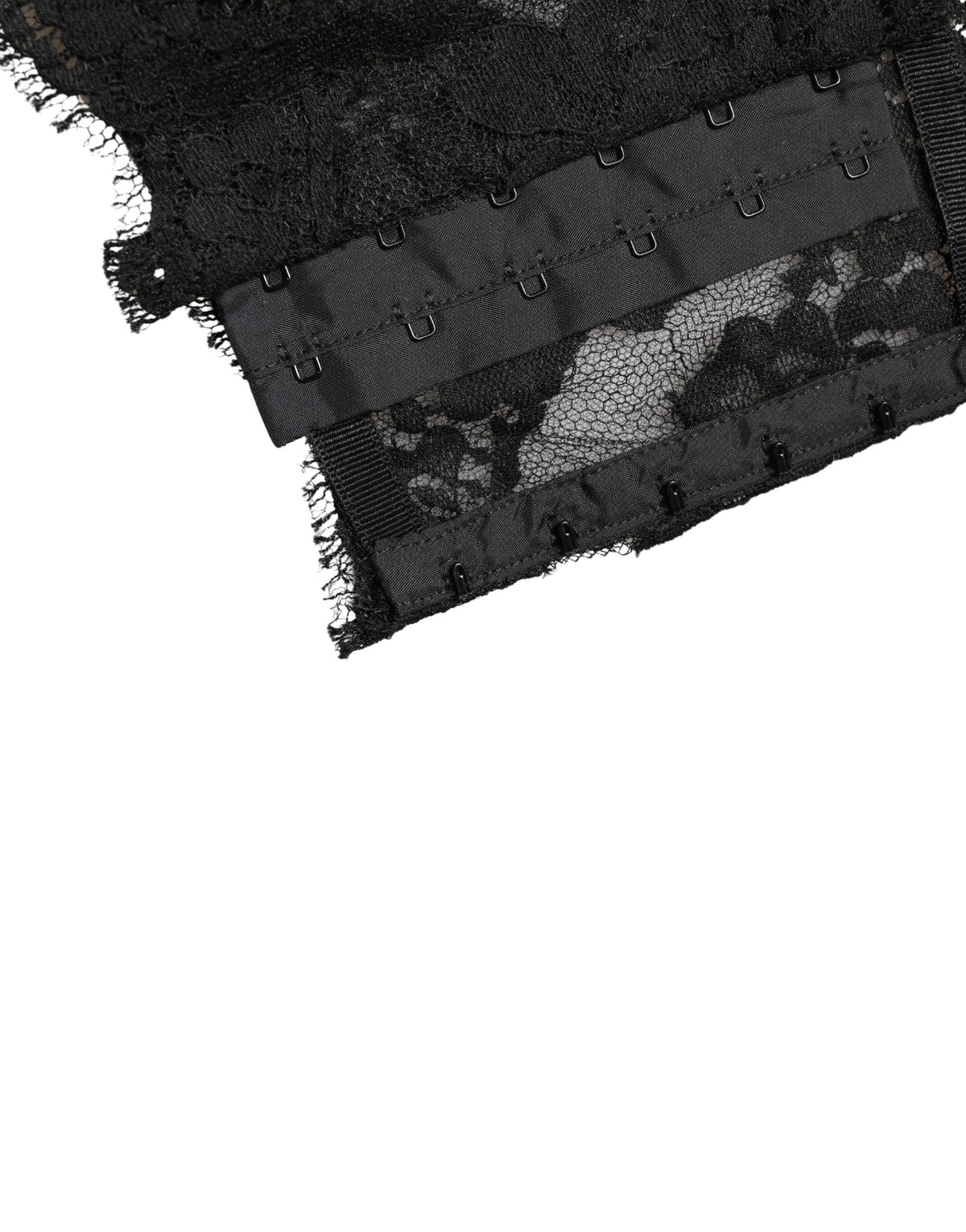 Dolce & Gabbana Black Lace Bandeau Bra Tube Top Underwear