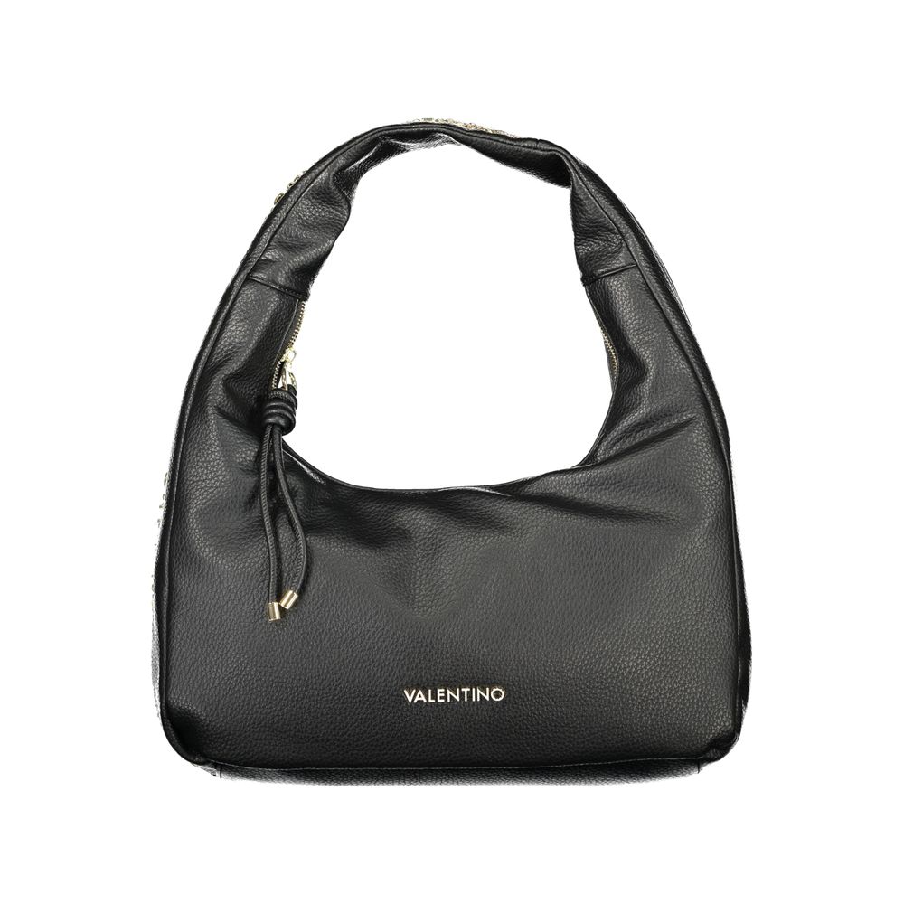 Mario Valentino Black Polyurethane Women's Shoulder Bag