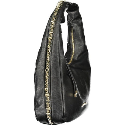 Mario Valentino Black Polyurethane Women's Shoulder Bag