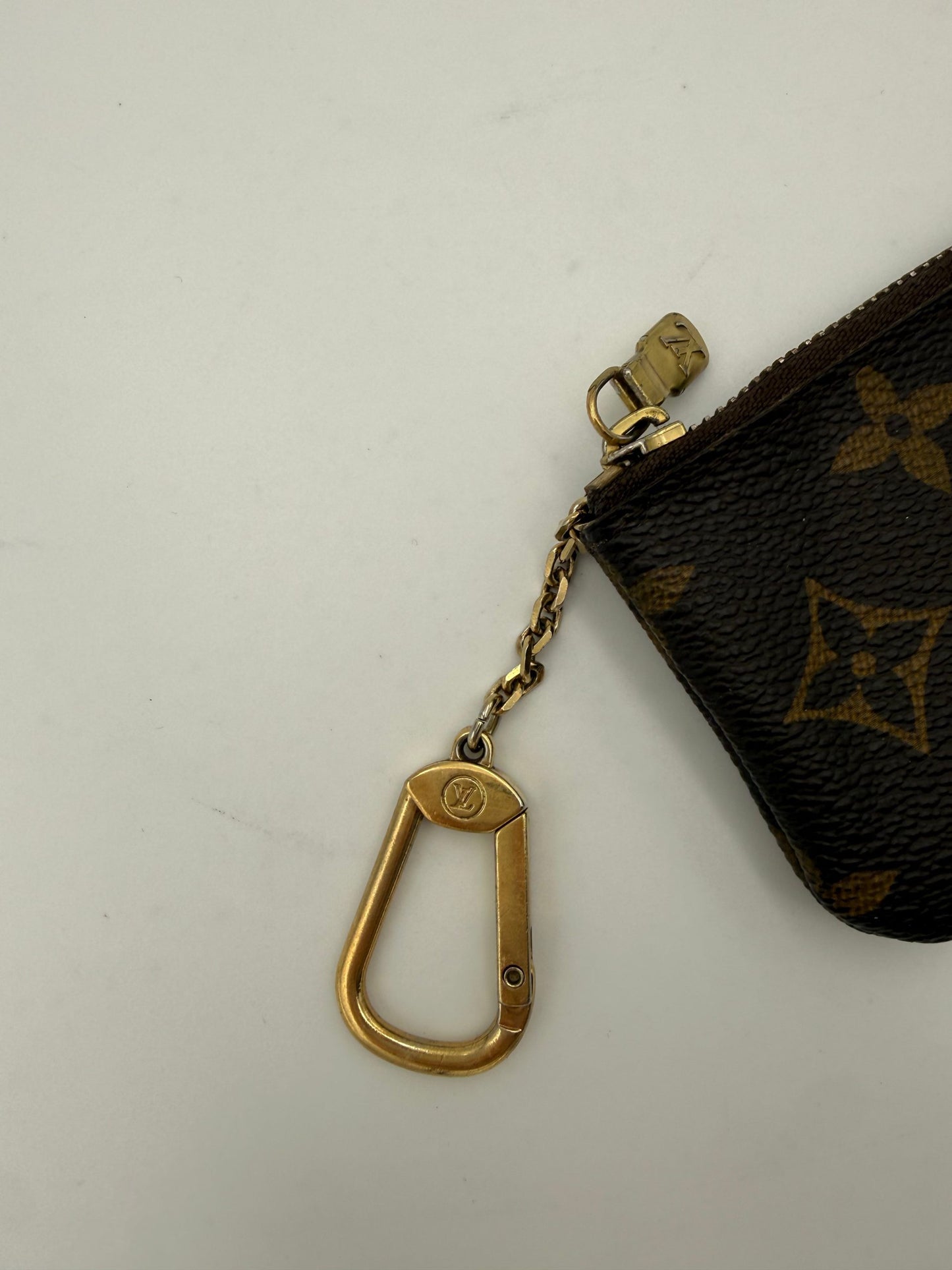 Louis Vuitton LOUIS VUITTON Monogram Coin Purse Card Holder with Chain