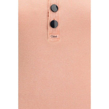 Chloé Multicolor Cotton Sleeveles T-Shirt