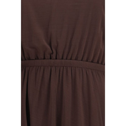 Lemaire Brown Viscose Casual Dress