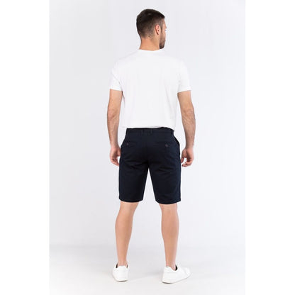 Champion Blue Leather Bermuda Shorts