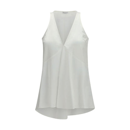 Brunello Cucinelli White Cotton Shirt