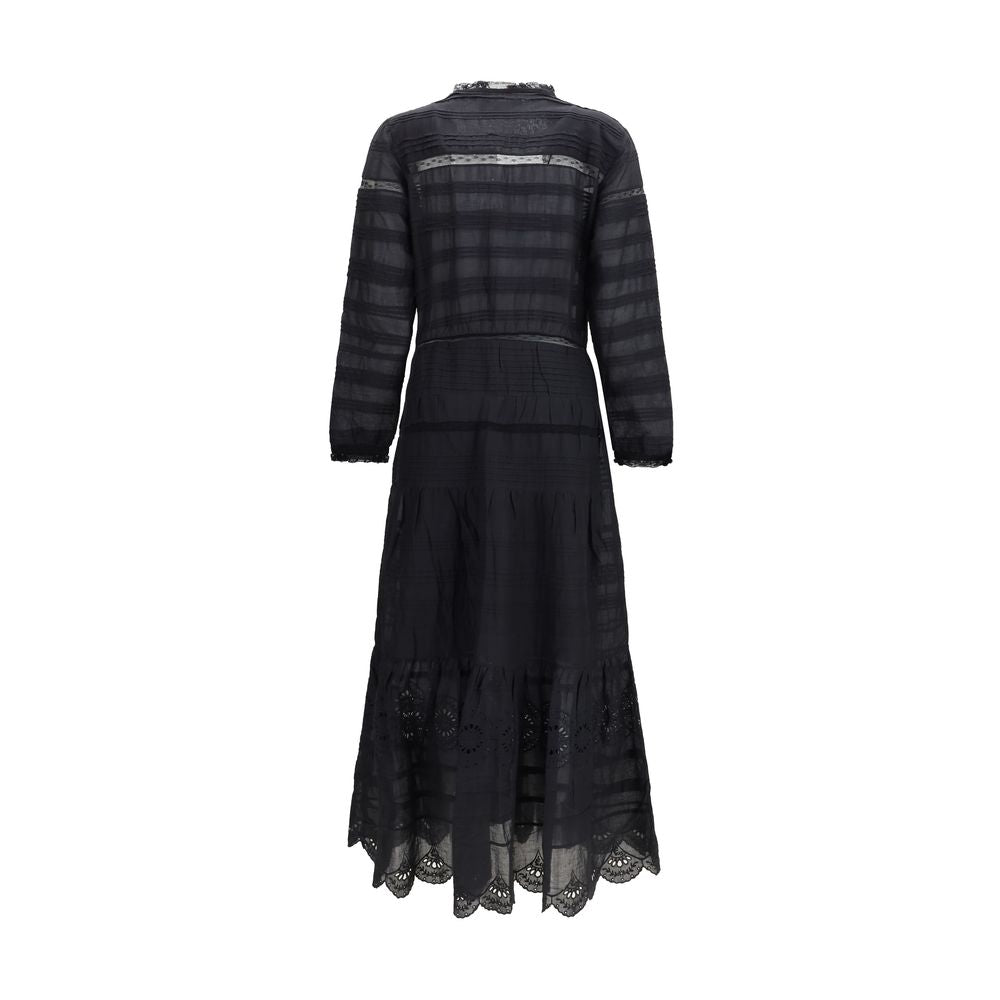 Marant Etoile Black Cotton Casual Dress