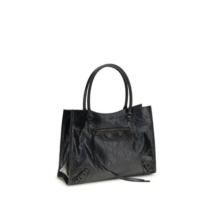 Balenciaga Black Lamb Ovis Aries Aries Shoulder Bag
