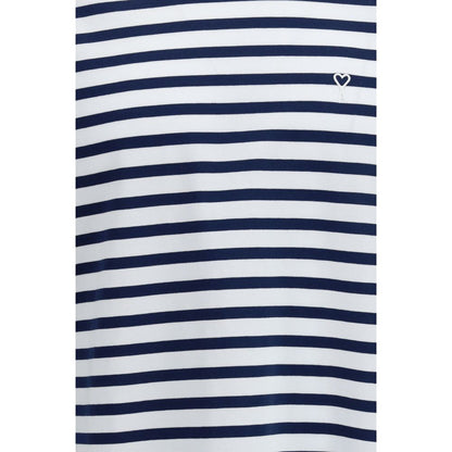 Ami Paris Blue Cotton Long Sleeve T-Shirt