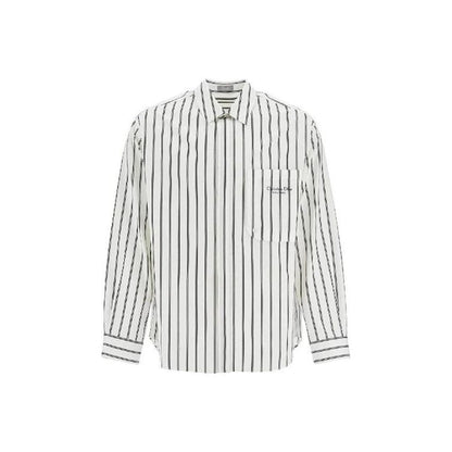 Dior White Cotton Pattern Shirt