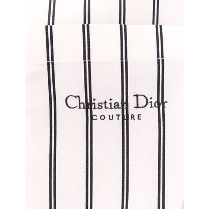 Dior White Cotton Pattern Shirt