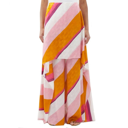 Fendi Multicolor Silk Pants