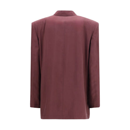 Saint Laurent Purple Silk Blazer