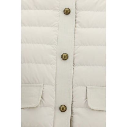 Moncler Beige Polyester Coat