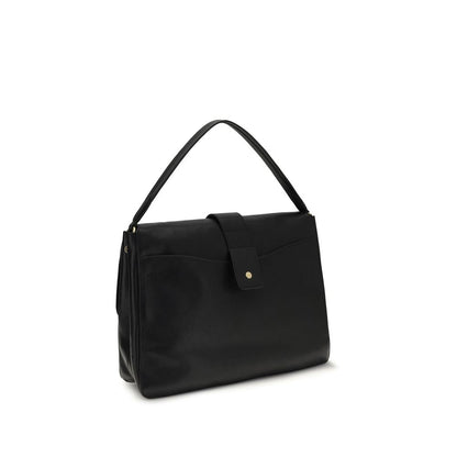 Burberry Black Lamb Ovis Aries Aries Shoulder Bag