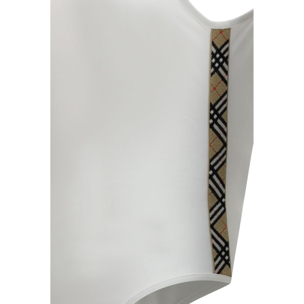 Burberry White Polyamide One-Piece Swimsuit