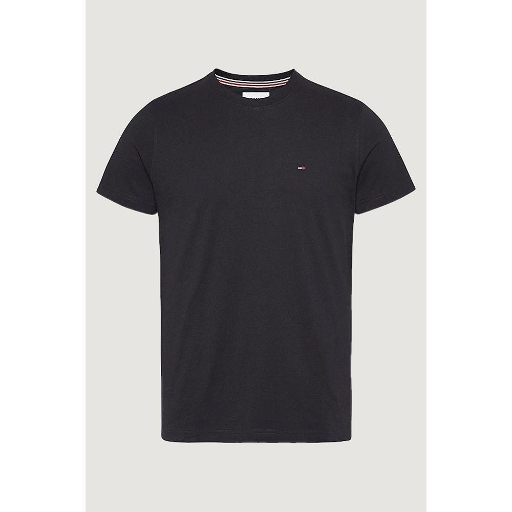 Tommy Hilfiger Jeans Black Cotton T-Shirt