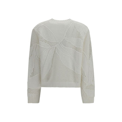 Max Mara White Cotton Sweatshirt