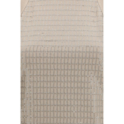 Brunello Cucinelli Beige Cotton Sleeveles T-Shirt