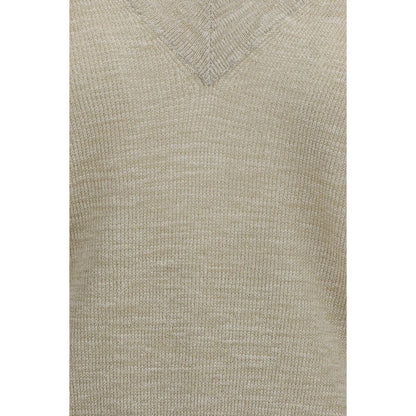 Brunello Cucinelli Beige Linen Sweatshirt