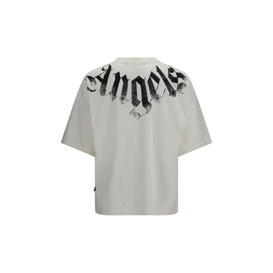 Palm Angels White Cotton T-Shirt