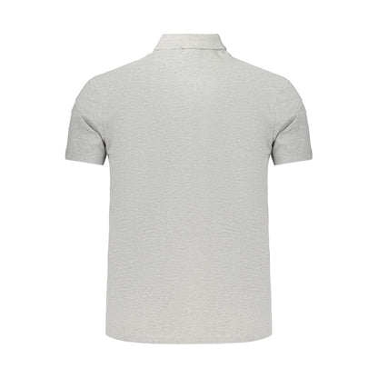 Napapijri Gray Cotton Men's Polo Shirt